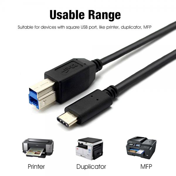 Picture of Printer Cable Type C to USB 3.0 B/M